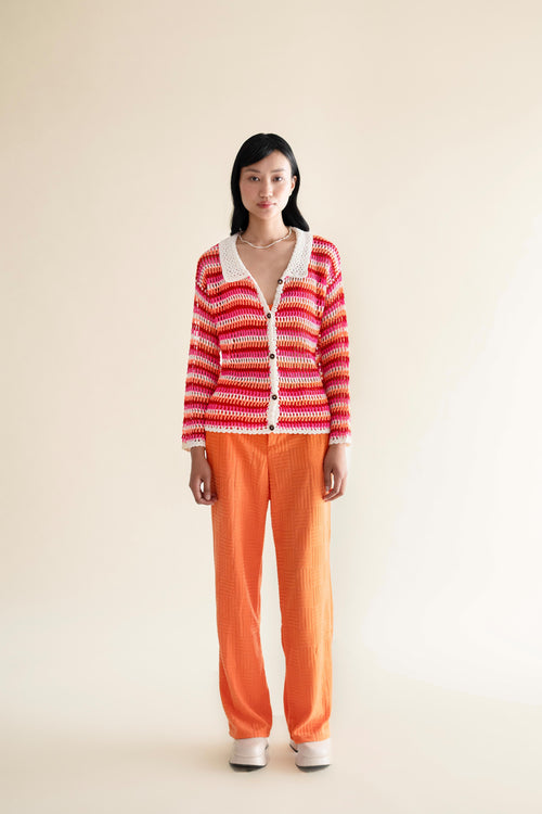 Confetti Long Sleeve Handmade Crochet Shirt