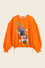 EXPLICIT Abstract relaxed fit sweatshirt thumbnail 4