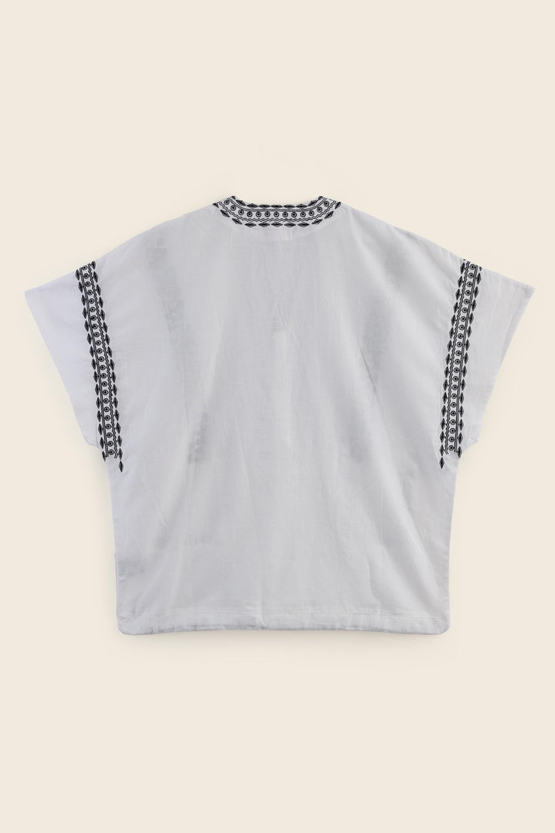 EXPLICIT Aztec Embroidered Kimono with Drawstring 7