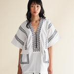 EXPLICIT Aztec Embroidered Kimono with Drawstring thumbnail 4