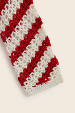 EXPLICIT Candy Cane Long Sleeve Handmade Crochet Shirt thumbnail 6