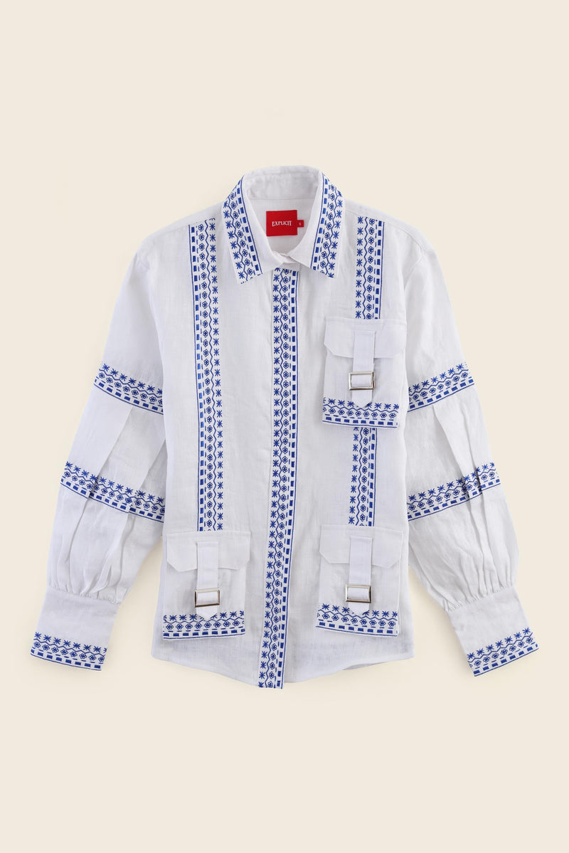 EXPLICIT Freestyle Embroidered Long Sleeve Shirt 5
