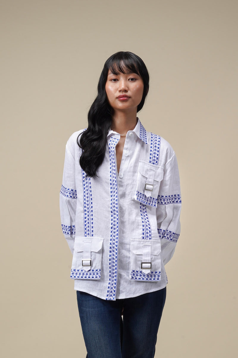 EXPLICIT Freestyle Embroidered Long Sleeve Shirt 4