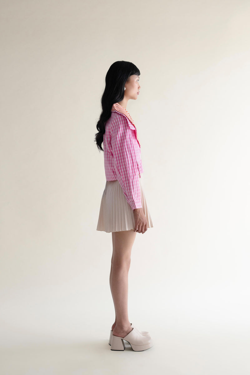 EXPLICIT Gingham Pop Crop Jacket 2