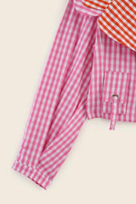 EXPLICIT Gingham Pop Crop Jacket thumbnail 6