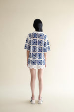 EXPLICIT Granny Square Short Sleeve Handmade Crochet Shirt thumbnail 3