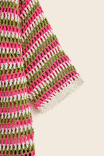 EXPLICIT Marshmallow Short Sleeve Handmade Crochet Shirt thumbnail 6