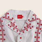 EXPLICIT Puff sleeved Gerbera Daisy Embroidered Top thumbnail 7