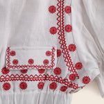 EXPLICIT Puff sleeved Gerbera Daisy Embroidered Top thumbnail 8