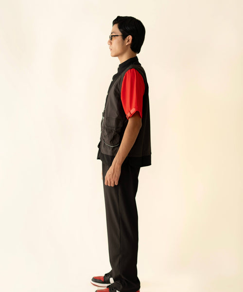 Undo Triad Upper convertible shirt in cotton, men’s, back view – EXPLICIT streetwear UAE, Dubai & Abu Dhabi