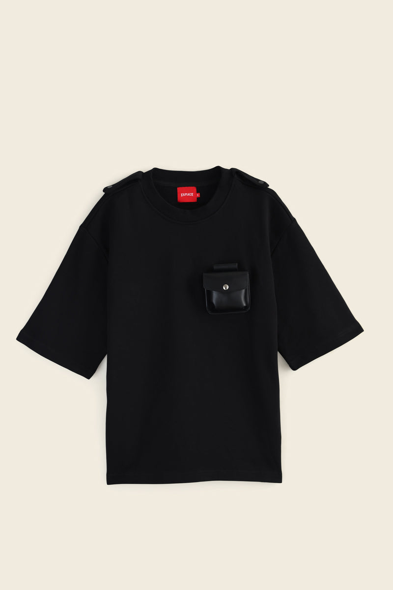 EXPLICIT Undo T-shirt With Detachable Leather Harness 7