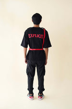 EXPLICIT Undo T-shirt With Detachable Leather Harness thumbnail 3
