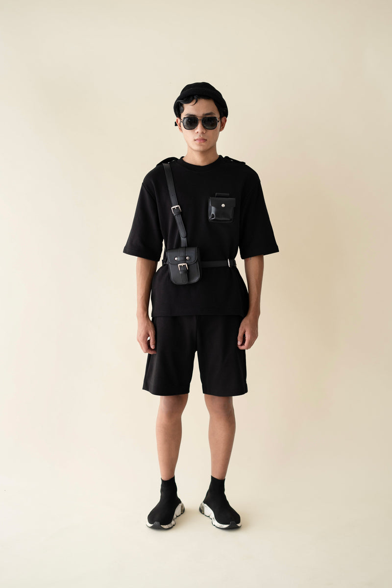EXPLICIT Undo T-shirt With Detachable Leather Harness 4