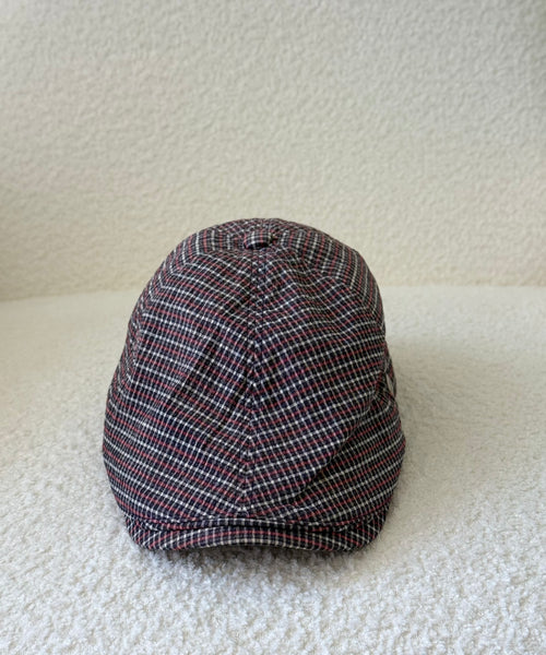 Vintage Cap Maroon Plaid Flat Pierre Cardin – The Revival Line, EXPLICIT streetwear UAE (1/4)