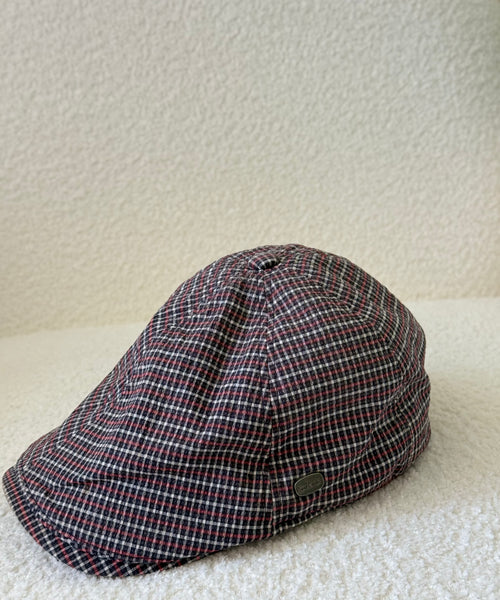 Vintage Cap Maroon Plaid Flat Pierre Cardin – The Revival Line, EXPLICIT streetwear UAE (2/4)