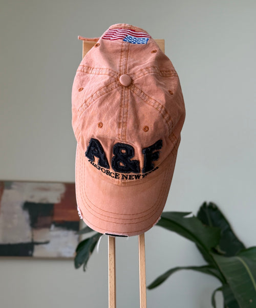Vintage Cap Peach Distressed Af Airforce – The Revival Line, EXPLICIT streetwear UAE (1/3)
