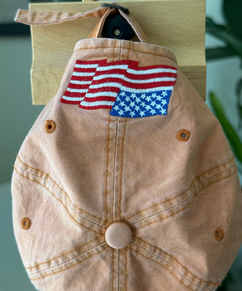 Vintage Cap Peach Distressed Af Airforce – The Revival Line, EXPLICIT streetwear UAE (2/3)