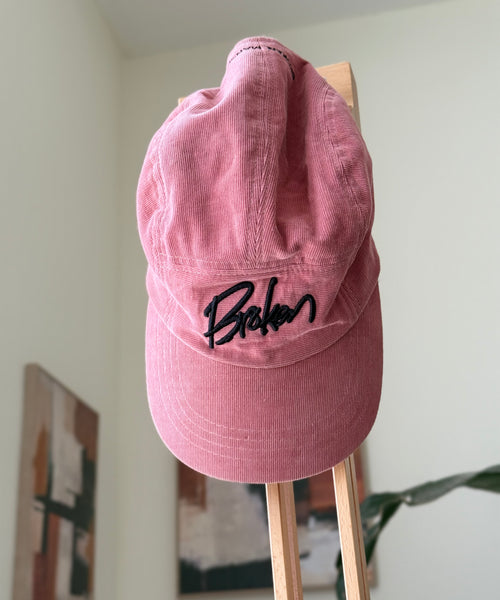Vintage Cap Pink Corduroy Broken – The Revival Line, EXPLICIT streetwear UAE (2/2)