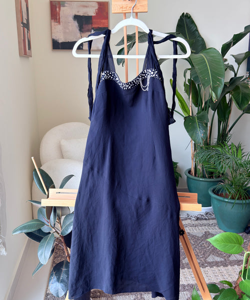 Vintage Dress Blue Formal Luxury — Women – The Revival Line, EXPLICIT streetwear UAE (1/2)