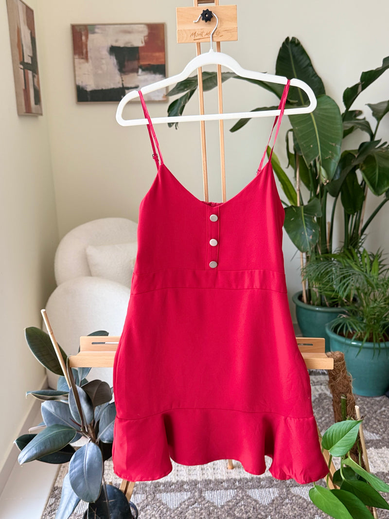 EXPLICIT Red Slip Dress — Women