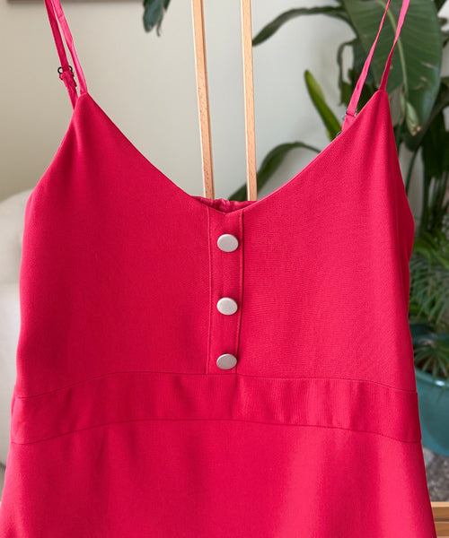 Vintage Dress Maroon Slip Buttoned — Women – The Revival Line, EXPLICIT streetwear UAE (2/2)
