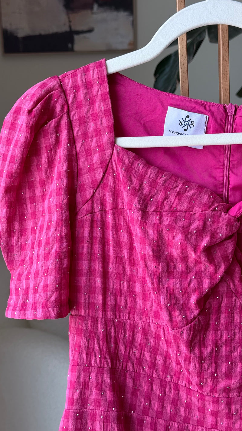 EXPLICIT Bedazzled Hot Pink Dress — Women 2