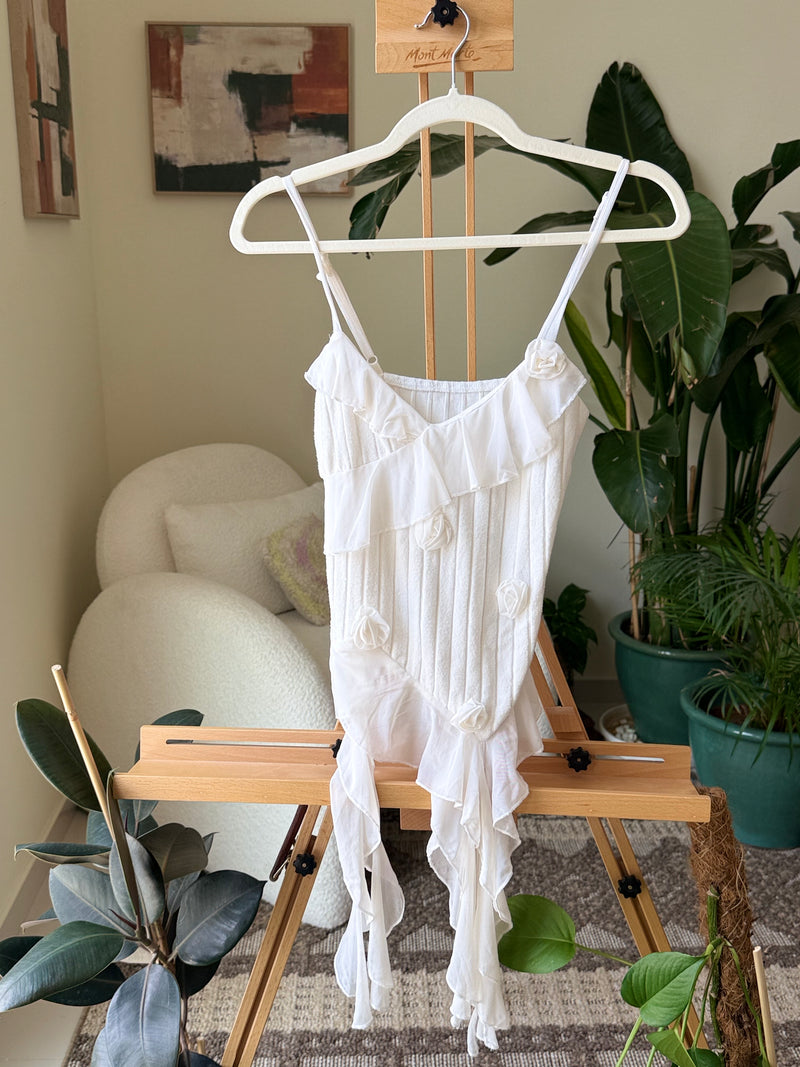 EXPLICIT White Rose Patterned Top — Women