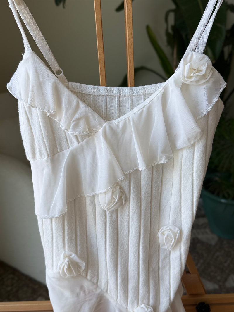EXPLICIT White Rose Patterned Top — Women 2