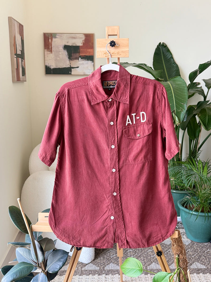 EXPLICIT Buttoned Maroon Shirt — Men