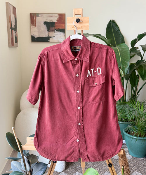 Vintage Buttoned Shirt Red — Men – The Revival Line, EXPLICIT streetwear UAE (1/3)