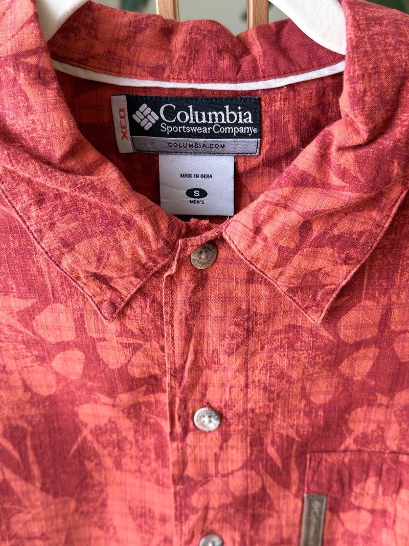 EXPLICIT Columbia Buttoned Orange Printed Shirt — Men 2