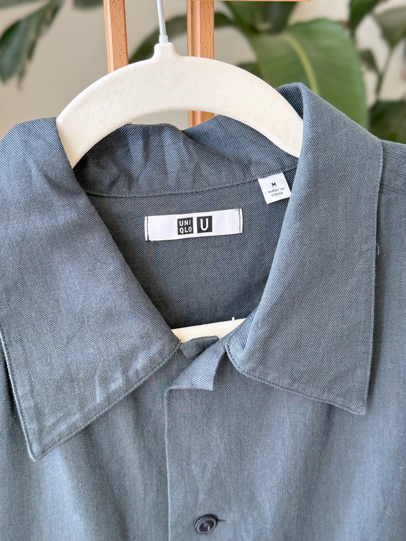 EXPLICIT Uniqlo Green Oversized Shirt — Men 2