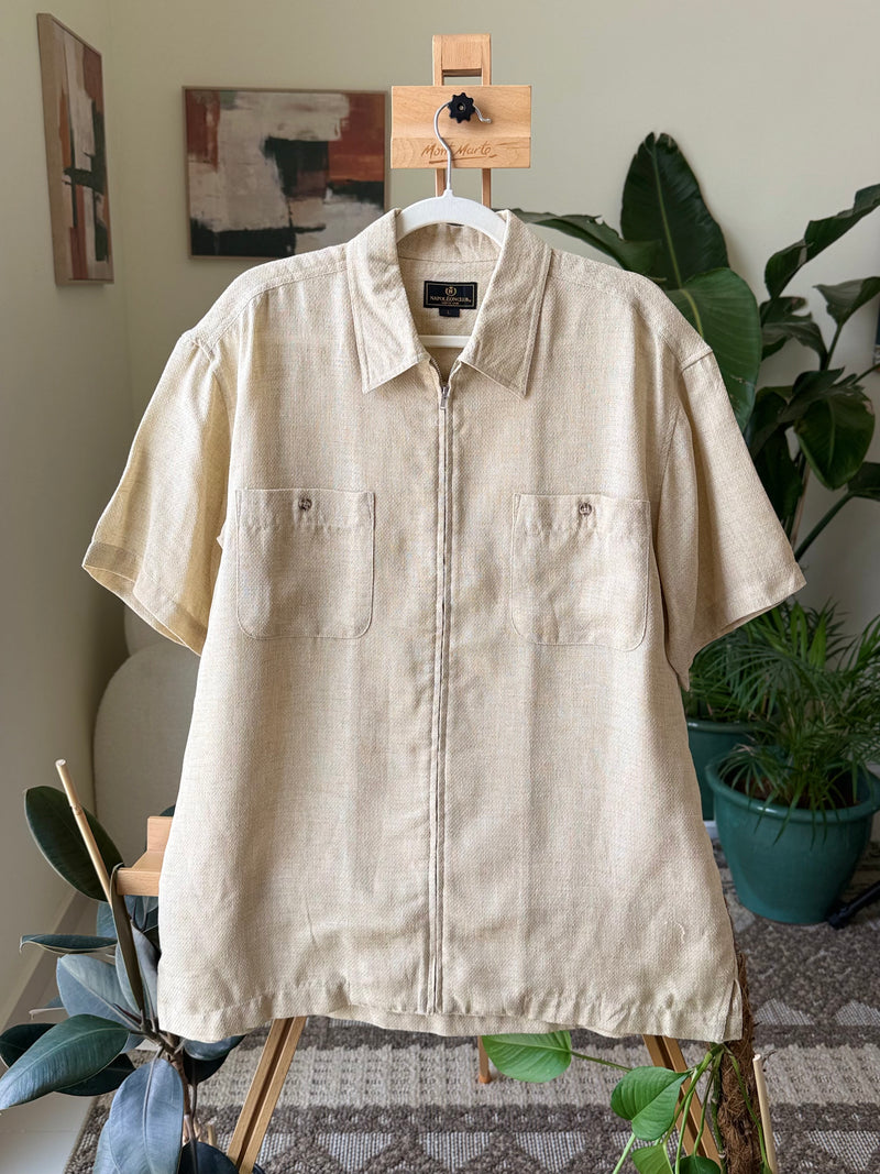 EXPLICIT Vintage Beige Boxy Shirt — Men