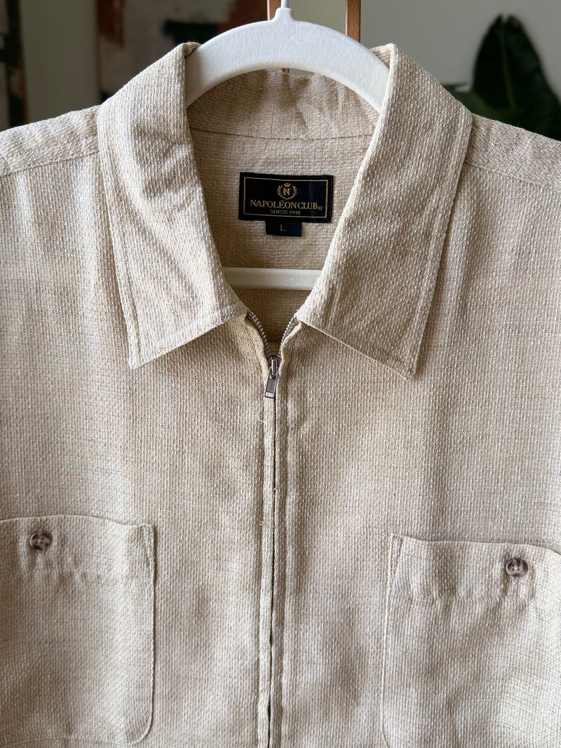 EXPLICIT Vintage Beige Boxy Shirt — Men 2