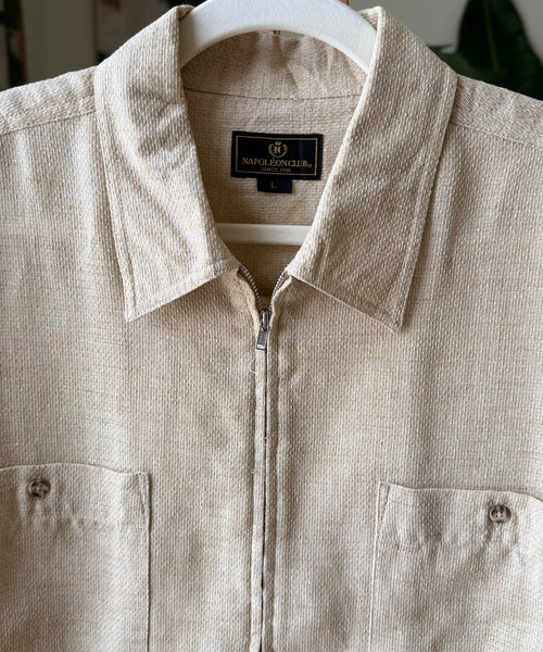Vintage Shirt Premium Beige Cream Offwhite — Men – The Revival Line, EXPLICIT streetwear UAE (2/2)