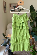 EXPLICIT Ruffled Green Skirt  — Women thumbnail 1