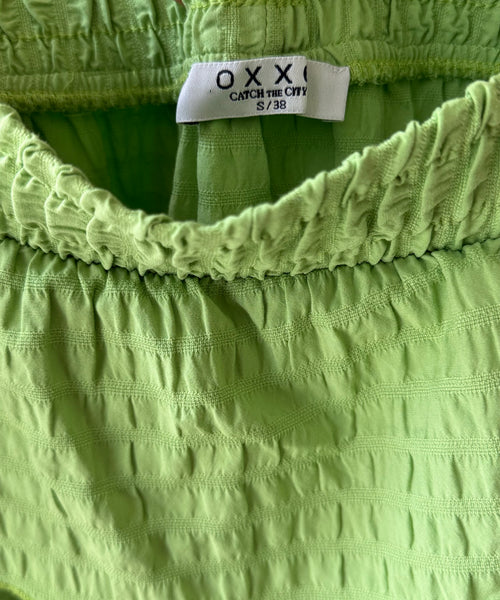 Vintage Skirt Lime Green Tiered Ruffle Oxxo — Women – The Revival Line, EXPLICIT streetwear UAE (2/2)