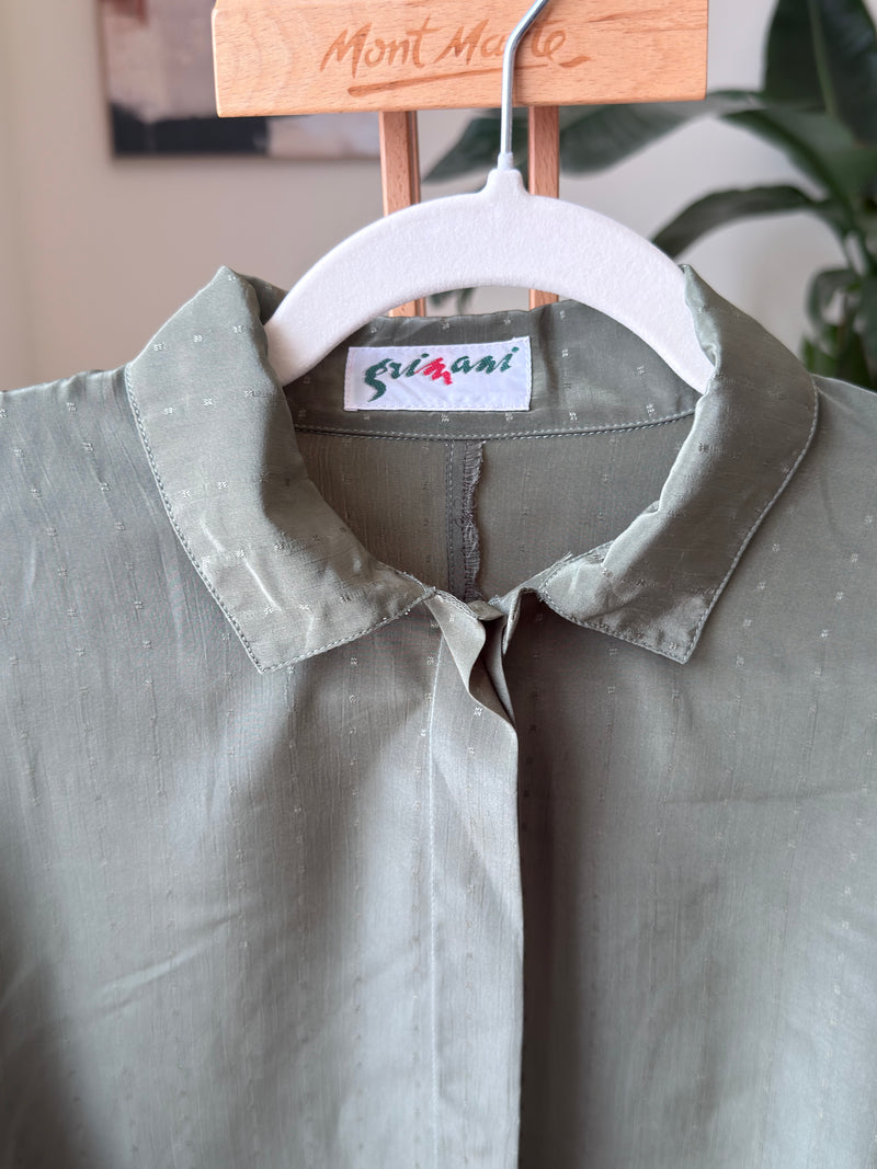 EXPLICIT Vintage Classic Green Buttoned Shirt — Women 2