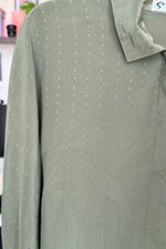 EXPLICIT Vintage Classic Green Buttoned Shirt — Women thumbnail 3