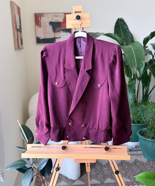 Vintage Jacket Formal Purple Classic — Women – The Revival Line, EXPLICIT streetwear UAE (1/2)