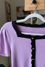 EXPLICIT Lilac Ribbed Top — Women thumbnail 2
