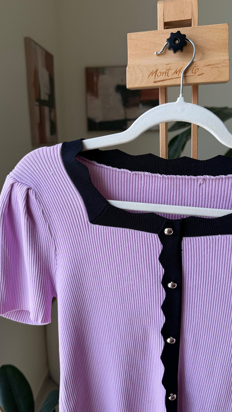 EXPLICIT Lilac Ribbed Top — Women 2