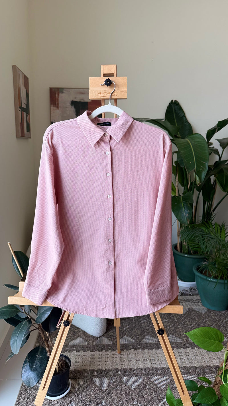 EXPLICIT Pink Striped Shirt — Women