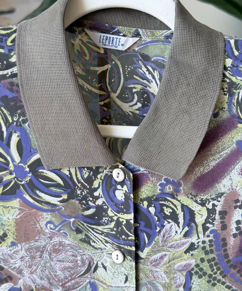 Vintage Shirt Floral Pattern Luxury — Women – The Revival Line, EXPLICIT streetwear UAE (2/2)