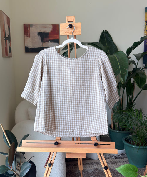 Vintage Checkered White Beige — Women – The Revival Line, EXPLICIT streetwear UAE (1/2)