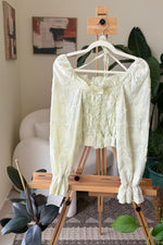 EXPLICIT Lime Smocked Top — Women thumbnail 1