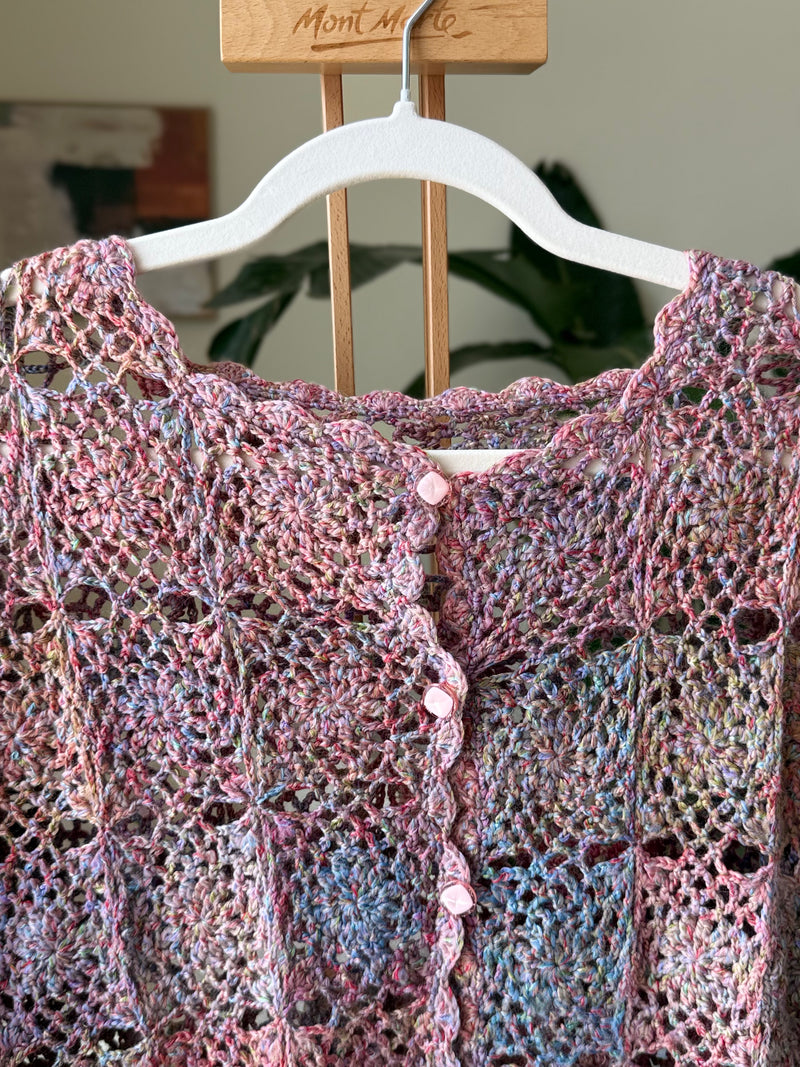 EXPLICIT Button-Up Crochet Top — Women 2
