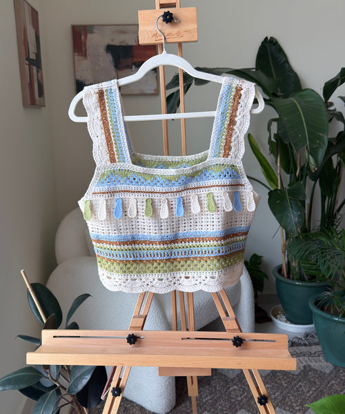 Vintage Crochet Knit White — Women – The Revival Line, EXPLICIT streetwear UAE (1/2)