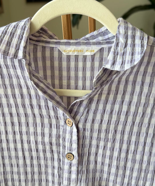 Vintage Grey Checkered Smock Retrievers Club — Women – The Revival Line, EXPLICIT streetwear UAE (2/2)