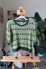EXPLICIT Knitted Green Heart Top — Women thumbnail 1